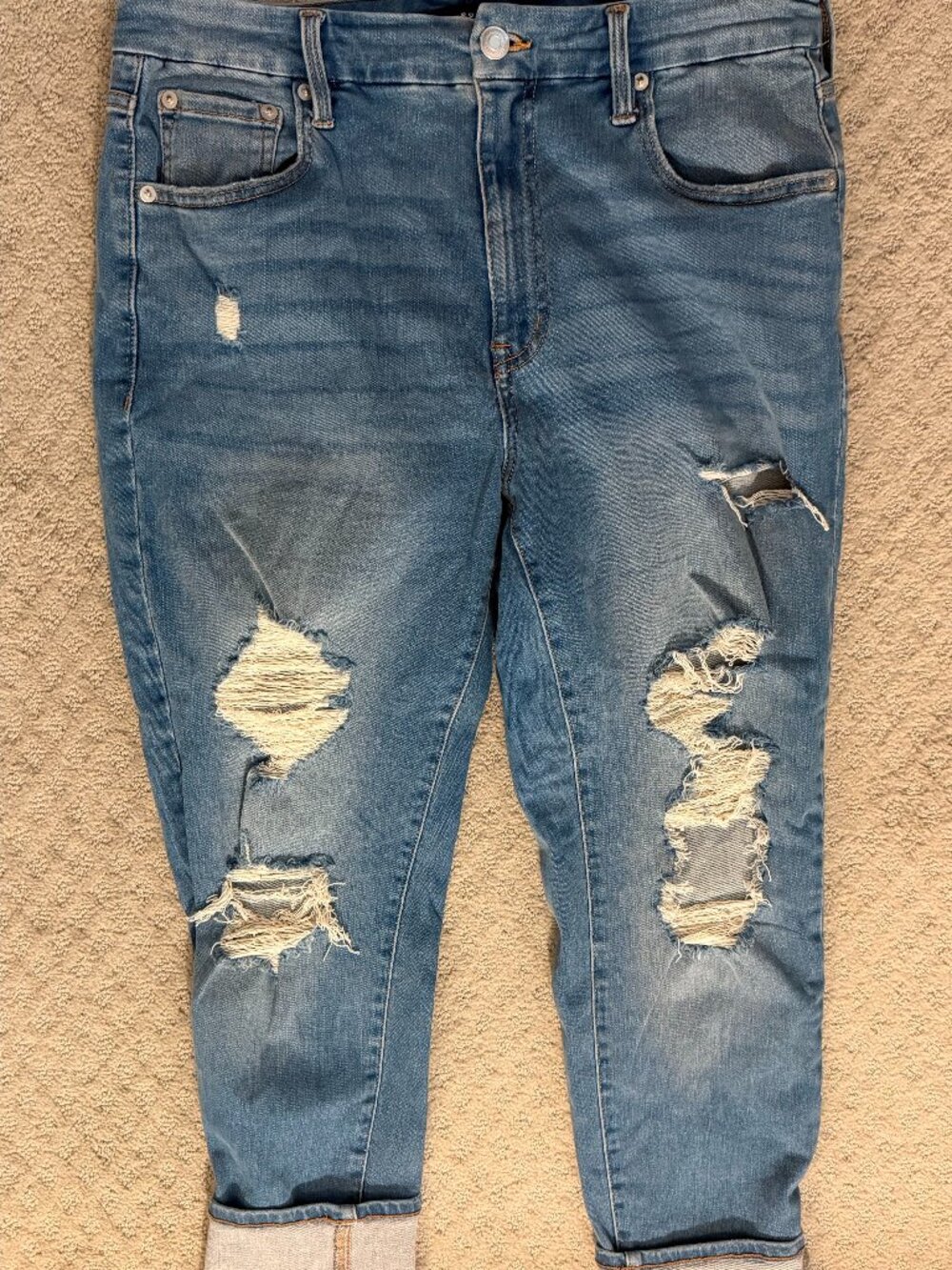 Aeropostale Women's Ripped Stretchy Jeans